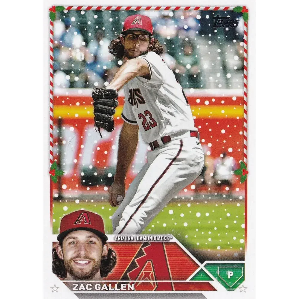 2023 Topps Holiday Zac Gallen H22 Arizona Diamondbacks